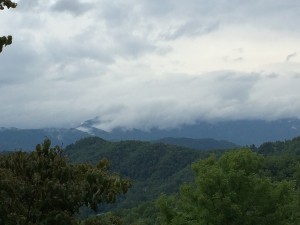 A view of the Blue Ridge Mountains near Sylva, NC